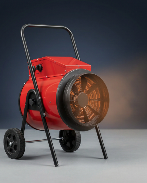 15kW industrial electric fan heater on wheels – 3 phase space heater
